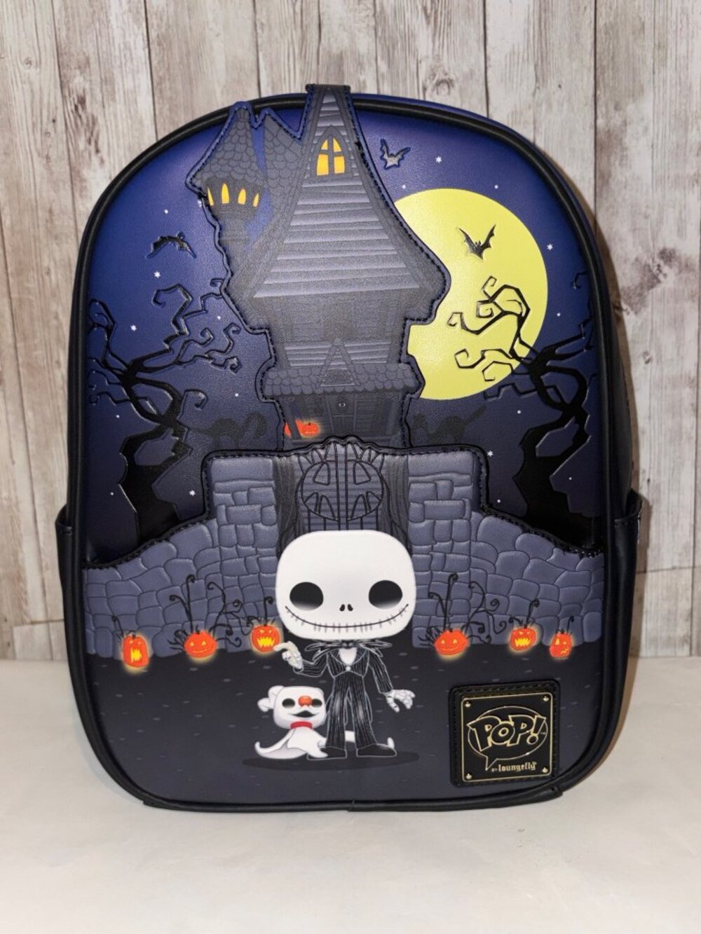 Nightmare Before Christmas Loungefly Pop Mini House Backpack Jack Skellington